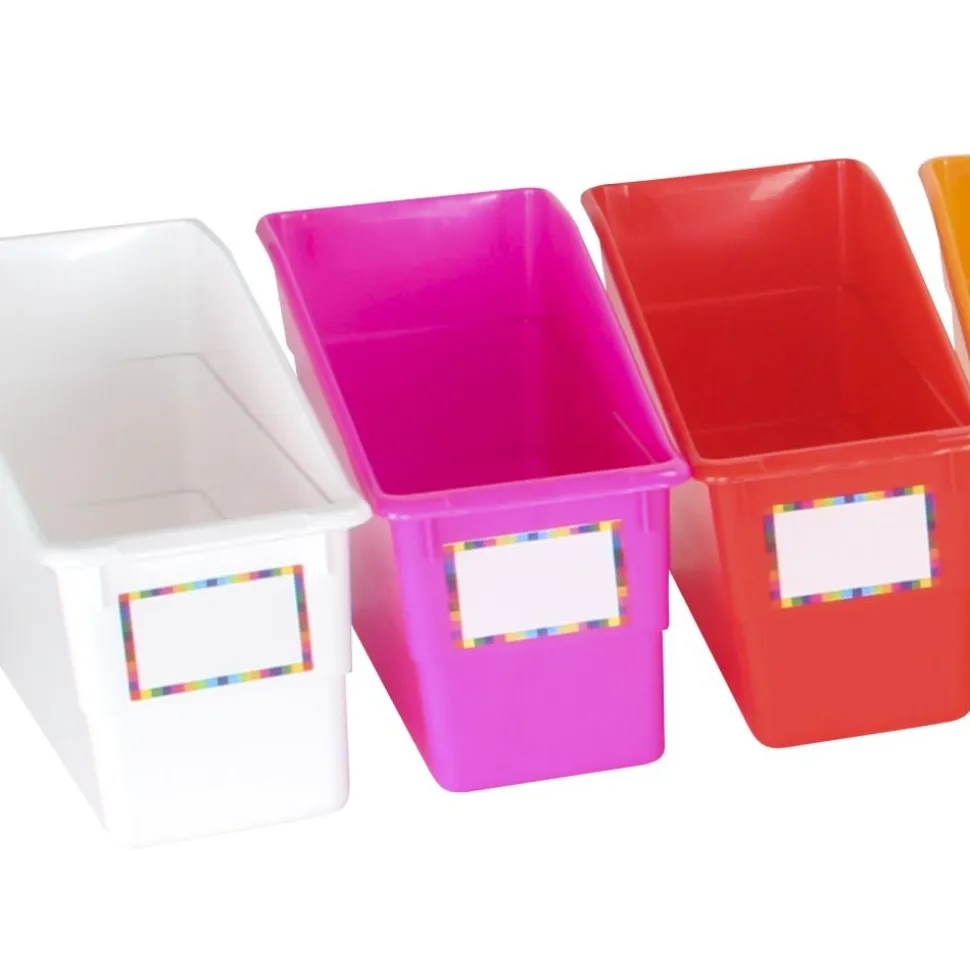 Durable Book And Binder Holders - 12-Pack Rainbow