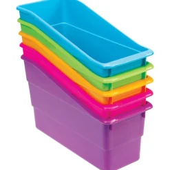 Durable Book And Binder Holders- 5-Pack Neon
