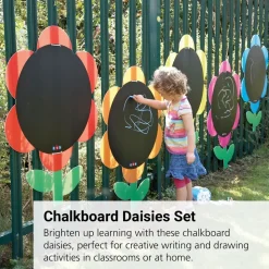 Dust-Lite™ Chalkboard Daisies - Set Of 5
