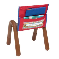 Early Childhood Deluxe Chair Pockets with Pencil Case- 6 Pack - Red/Blue