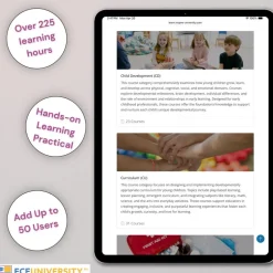 ECE University Childcare Staff Training - Online Course Library (Up to 50 Users)