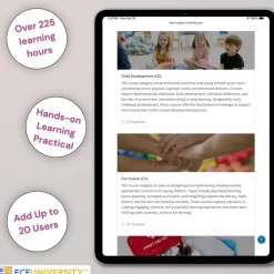 ECE University Childcare Staff Training - Online Course Library (Up to 20 Users)