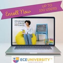 ECE University Childcare Staff Training - Online Course Library (Up to 100 Users)