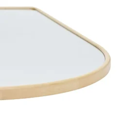 Environments® Arched Wall Hanging Acrylic Mirror with Wood Frame - Natural