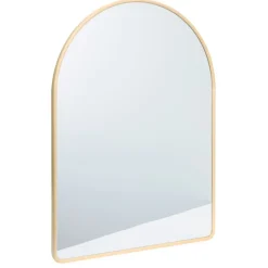 Environments® Arched Wall Hanging Acrylic Mirror with Wood Frame - Natural