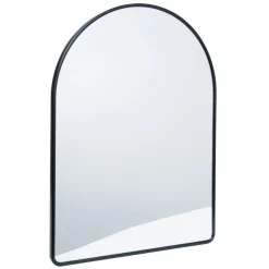 Environments® Arched Wall Hanging Acrylic Mirror with Wood Frame - Black