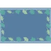 Environments® Blue Leaf Carpet - 6' x 9'