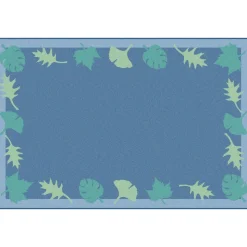 Environments® Blue Leaf Carpet - 6' x 9'