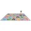 Environments® Boho Geometric Number Sit Spots Rug 5'4" X 7'8"
