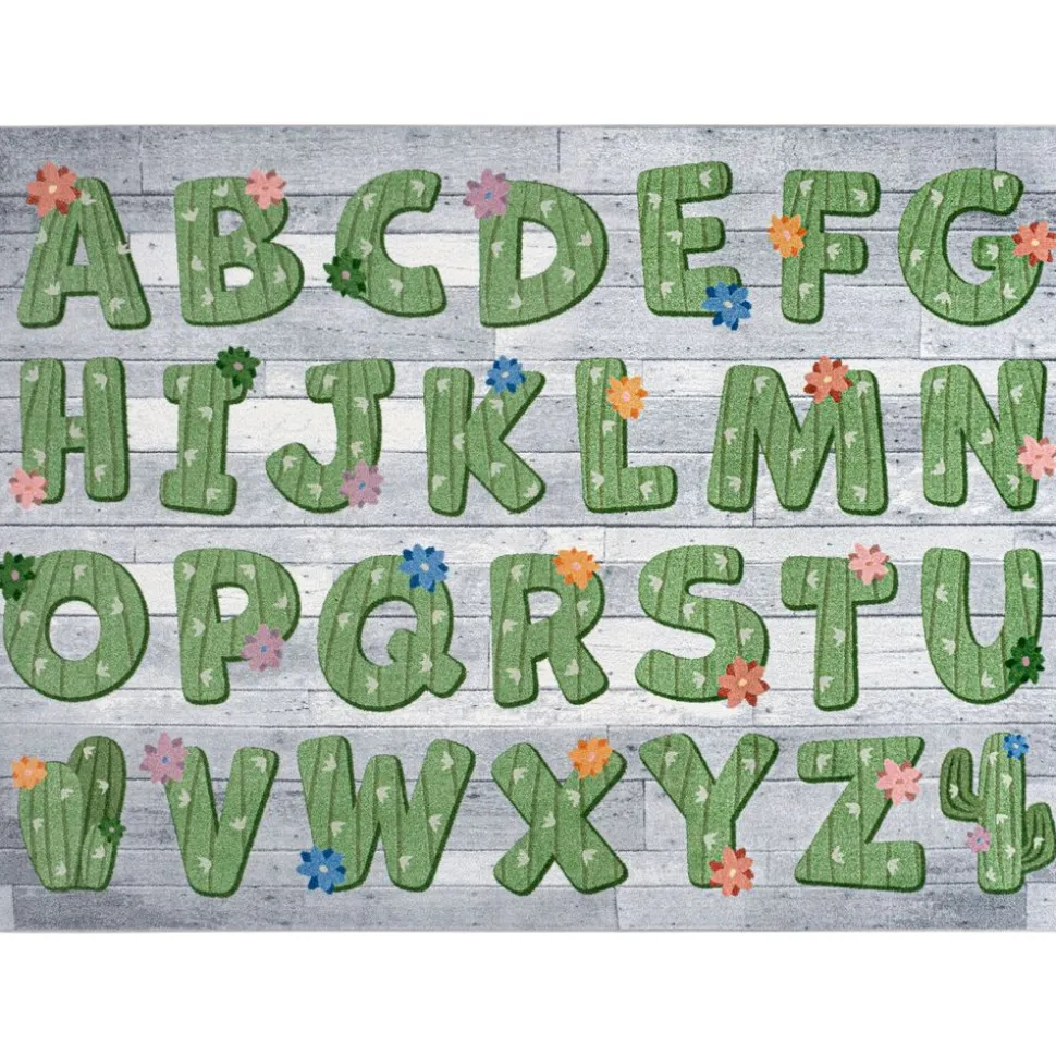 Environments® Cactus Alphabet Rug 7’ 6” x 12’