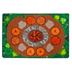 Environments® Campfire Rectangular 6' x 9' Pixel Perfect Carpet