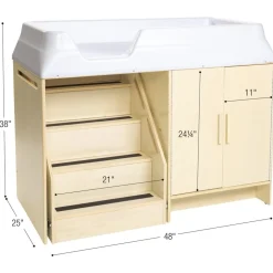 Environments® Changing Table with Plastic Top and Stairs