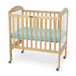 Environments® Compact Adjustable Clear View Crib with Mattress