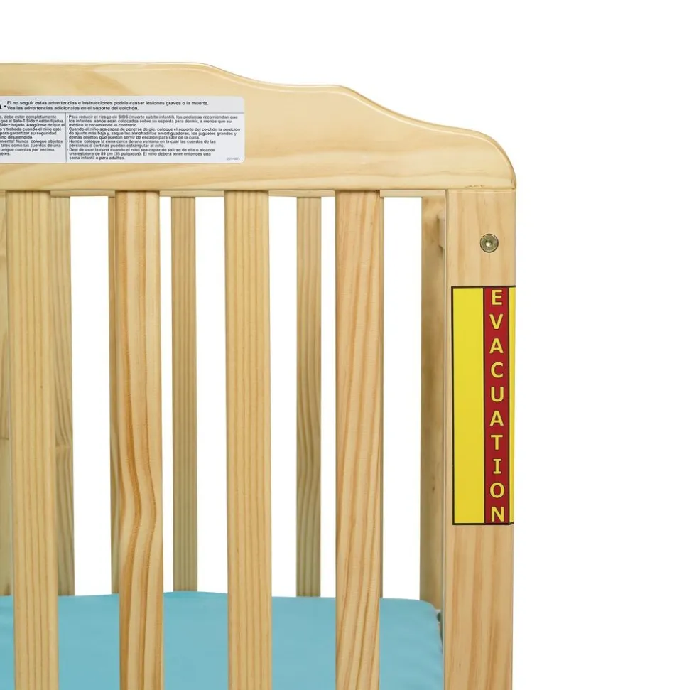 Environments® Compact Natural Evacuation Crib with Mattress