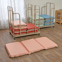 Environments® DreamStages™ Germ Free Rest Mats Class Pack- Set of 12 Mats and 2 Rest Carts