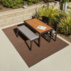 Environments® Dunes Indoor/Outdoor Carpet 4' x 6' - Rustic Redwood