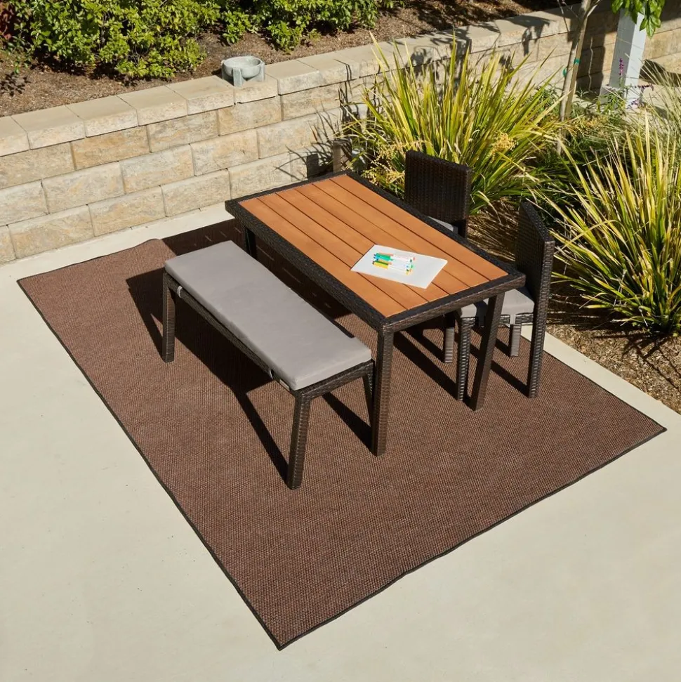 Environments® Dunes Indoor/Outdoor Carpet 4' x 6' - Rustic Redwood