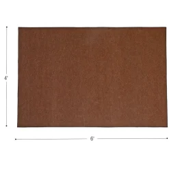 Environments® Dunes Indoor/Outdoor Carpet 4' x 6' - Rustic Redwood