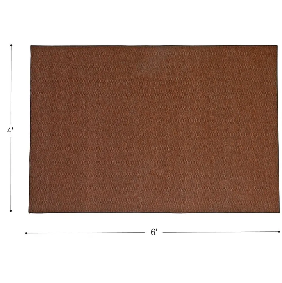 Environments® Dunes Indoor/Outdoor Carpet 4' x 6' - Rustic Redwood