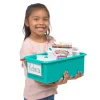 Environments® GemLuxe™ Easy Label Bin With Lid - Turquoise