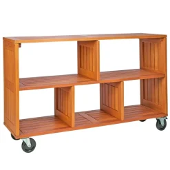 Environments® Indoor/Outdoor Rolling Storage Shelf