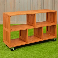 Environments® Indoor/Outdoor Rolling Storage Shelf