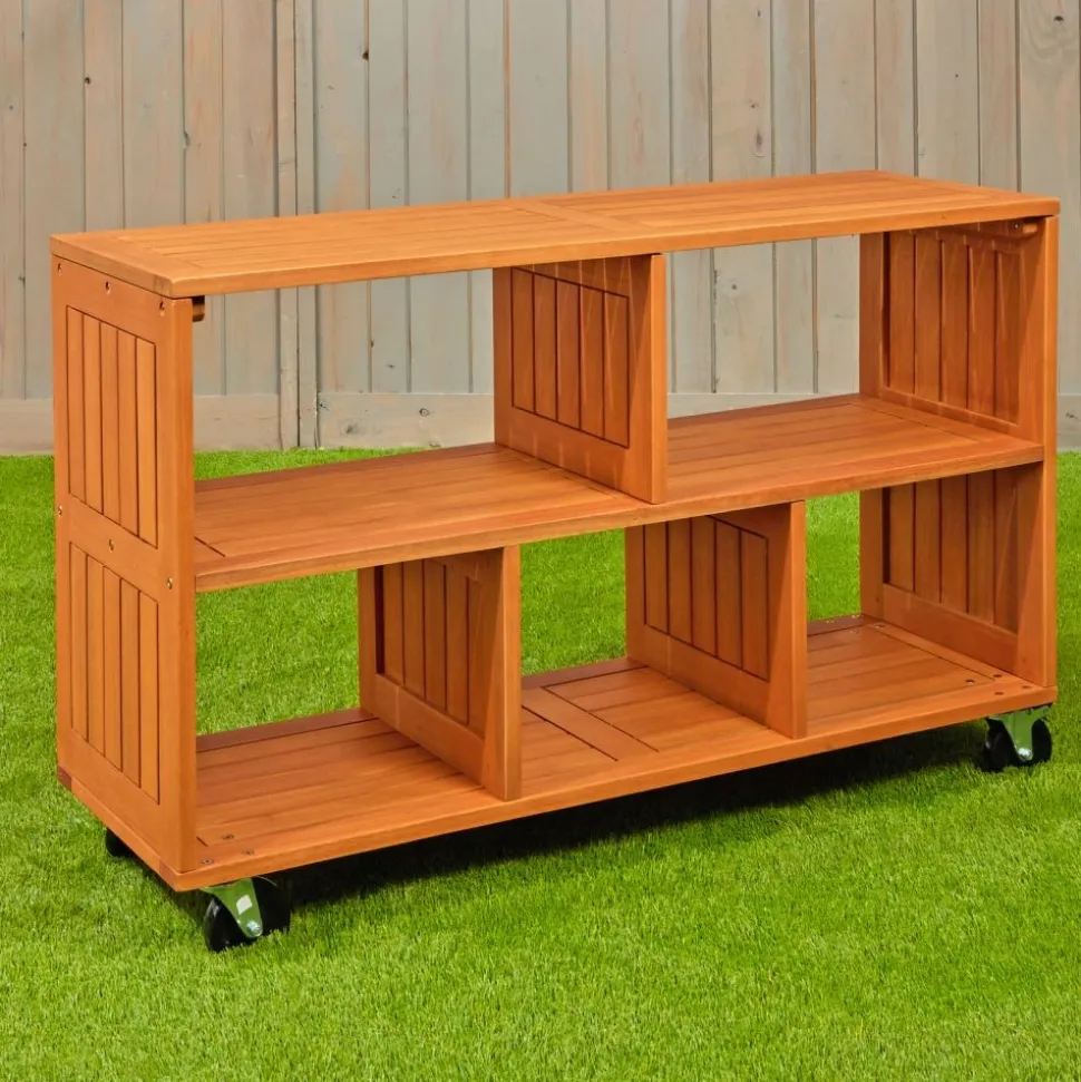 Environments® Indoor/Outdoor Rolling Storage Shelf