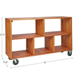 Environments® Indoor/Outdoor Rolling Storage Shelf