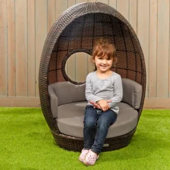 Environments® Indoor/Outdoor Wicker Egg Chair