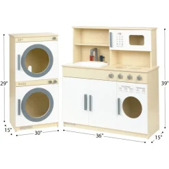 Environments® Kitchen and Washing Machine Combo (Assembled)