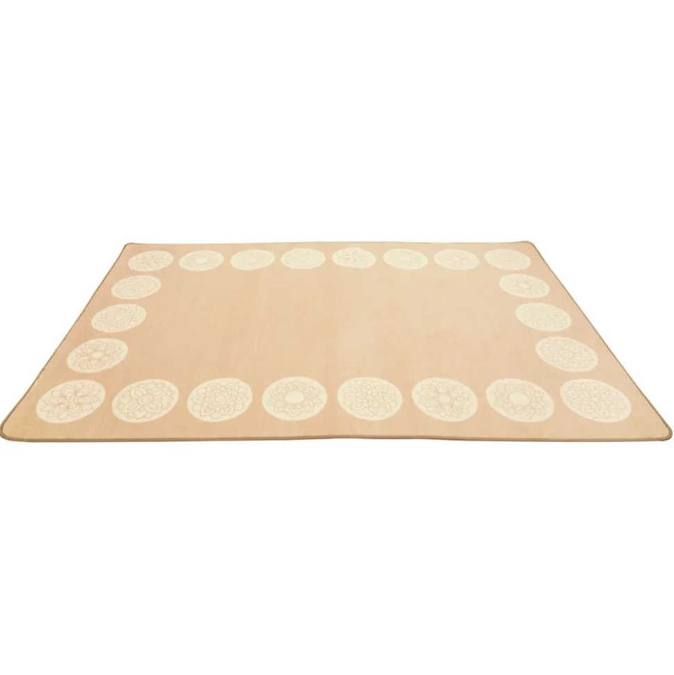 Environments® Mandala Sit Spot 6' x 9' Border Pixel Perfect Carpet