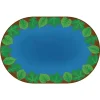 Environments® Medium Harmony Leaf Places Carpet - 6' x 9' Oval