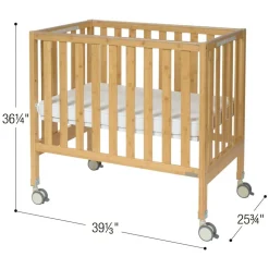 Environments® Milestones™ Bamboo Adjustable Compact Crib