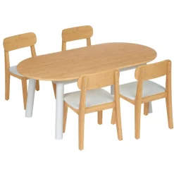 Environments® Milestones™ Bamboo Oval Table with 4 Chairs