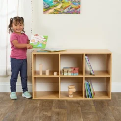 Environments® Milestones™ 6 Cubbie Bamboo Storage Shelf