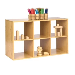 Environments® Milestones™ 6 Cubbie Bamboo Storage Shelf