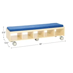 Environments® Mobile Bench Seating with Storage - Assembled