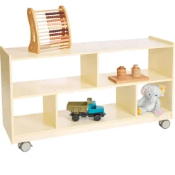 Environments® Mobile 24"H Toddler Storage with Clear Back - Assembled