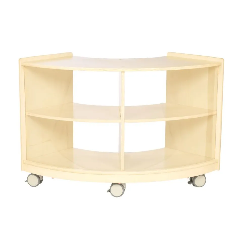 Environments® Mobile Toddler Curved Storage Unit - Assembled