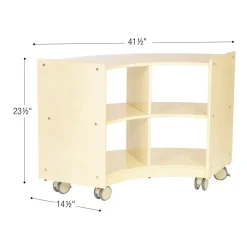 Environments® Mobile Toddler Curved Storage Unit - Assembled