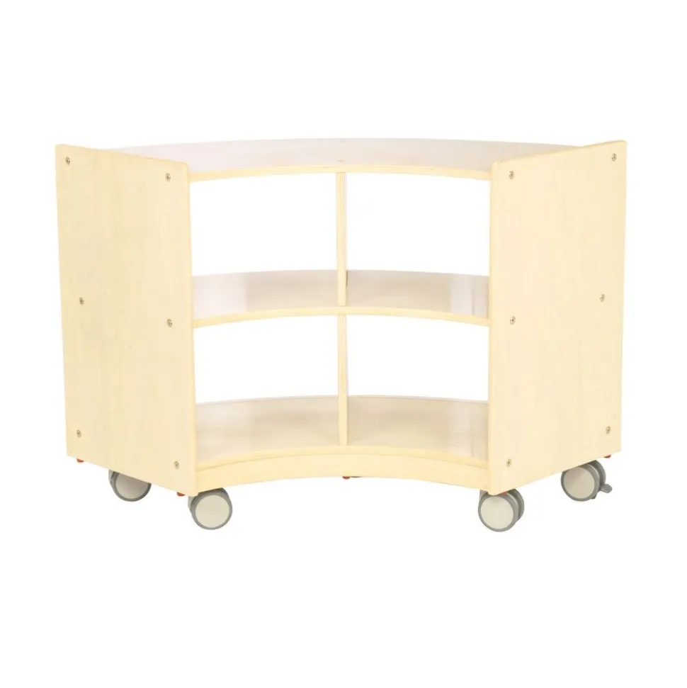 Environments® Mobile Toddler Curved Storage Unit - Assembled
