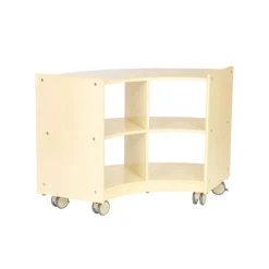 Environments® Mobile Toddler Curved Storage Unit - Assembled