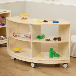 Environments® Mobile Toddler Curved Storage Unit - Assembled
