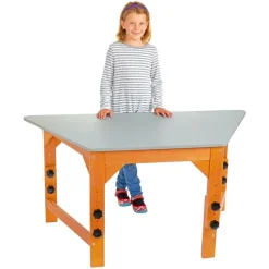 Environments® Outdoor Adjustable Trapezoid Desk