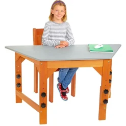 Environments® Outdoor Adjustable Trapezoid Desk