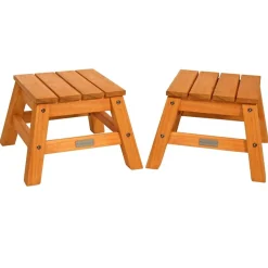 Environments® Outdoor Eucalyptus Stool (Set of 2)