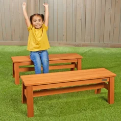 Environments® Outdoor Farm Bench - 12"H, Set of 2