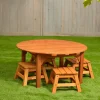 Environments® Outdoor Round Table and Stool Set