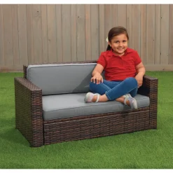 Environments® Outdoor Wicker Sofa (Preschool Height)