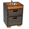 Environments® Outdoor Wicker Sink